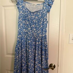 Blue Floral Women’s Dress
